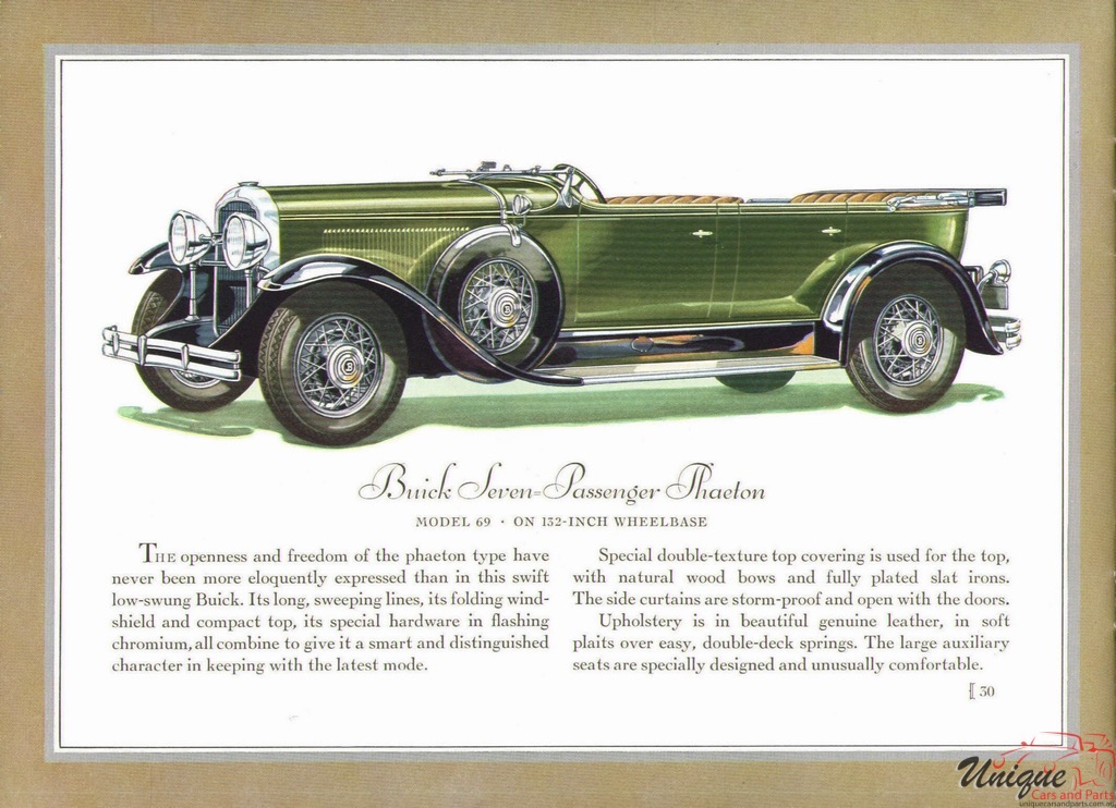 1930 Buick Prestige Brochure Page 7